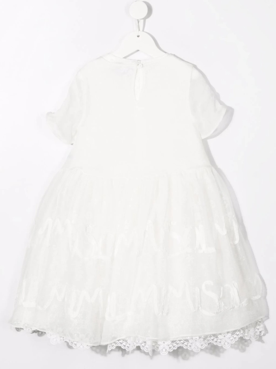 Rochie eleganta MIMISOL neutra din bumbac si polyester - Img 2