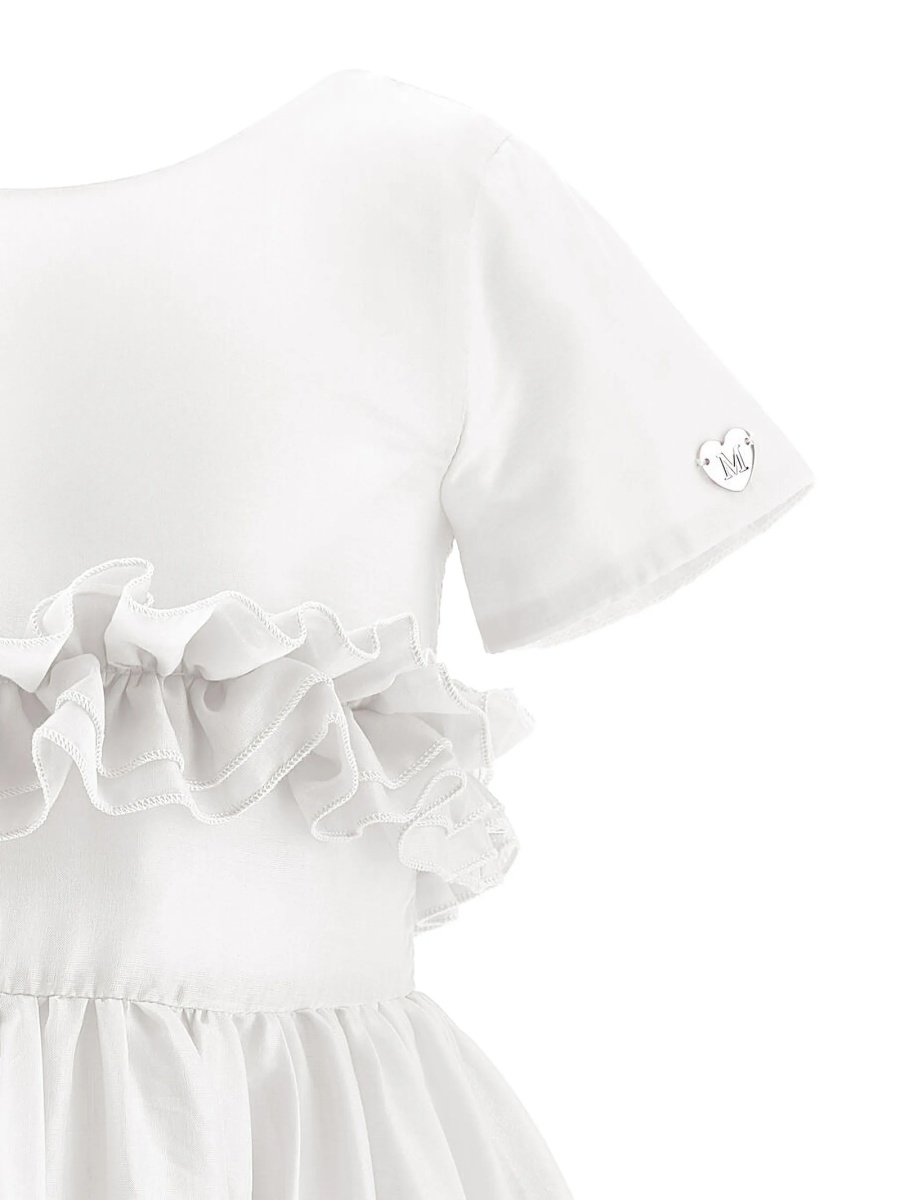 Rochie eleganta Monnalisa alba - Img 3