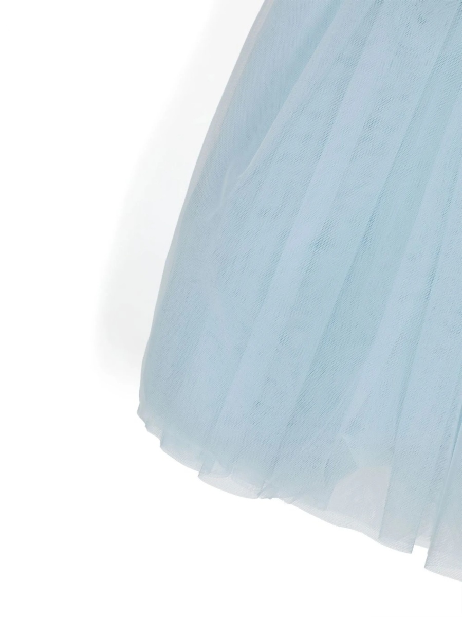 Rochie eleganta SIMONETTA albastra din poliamida - Img 3