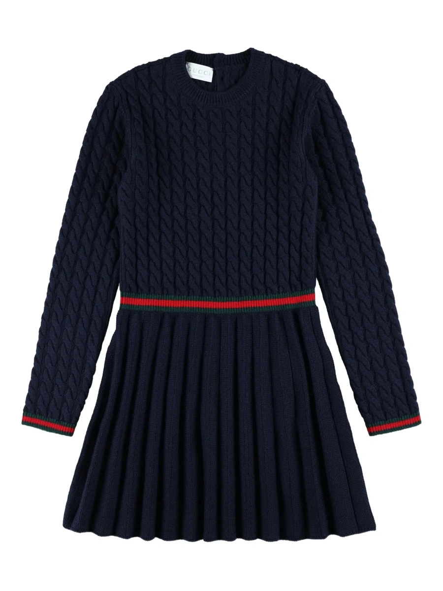 Rochie Gucci albastra din lana - Img 6