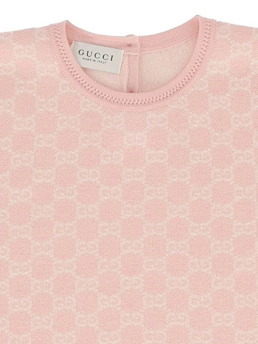 Rochie Gucci roz din lana - Img 5