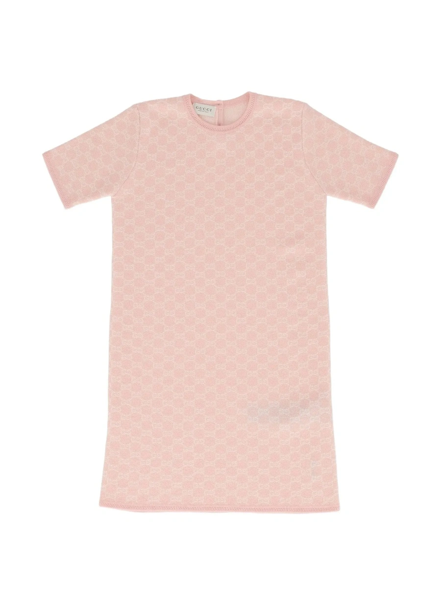 Rochie Gucci roz din lana - Img 6