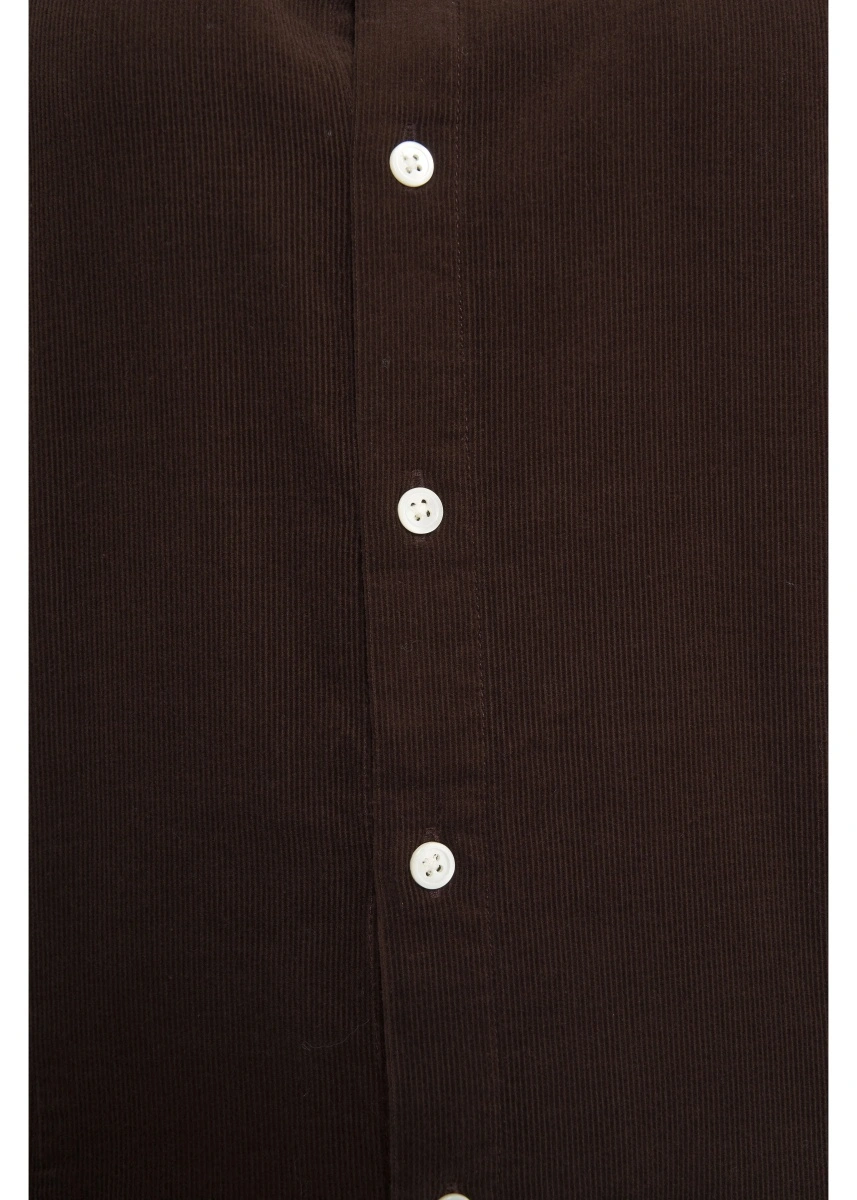 Rochie lunga Ralph Lauren maro din catifea reiata - Img 4