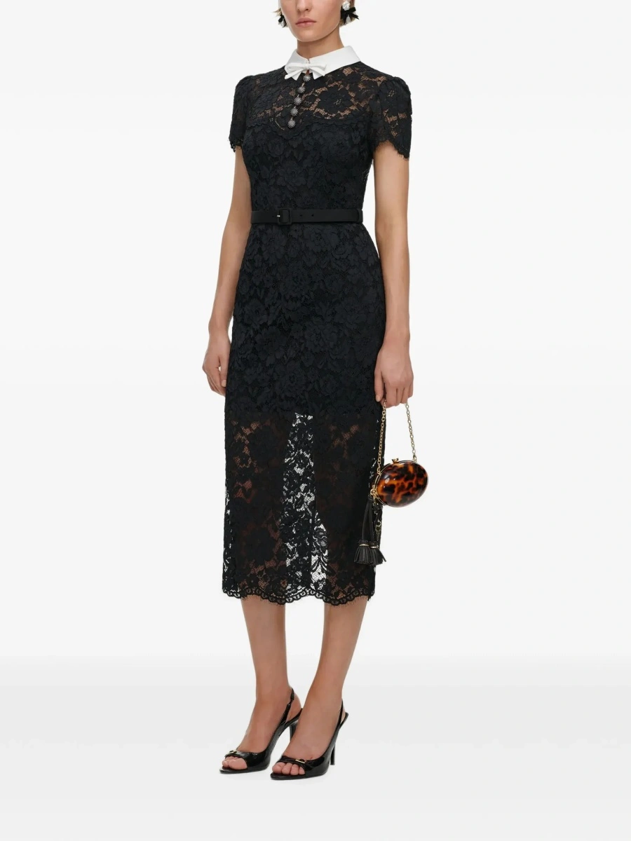 Rochie lunga Self-Portrait neagra - Img 5