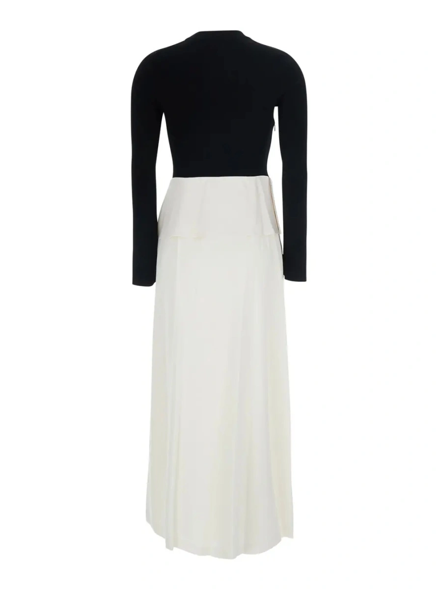 Rochie lunga SIMKHAI neagra din lana - Img 2