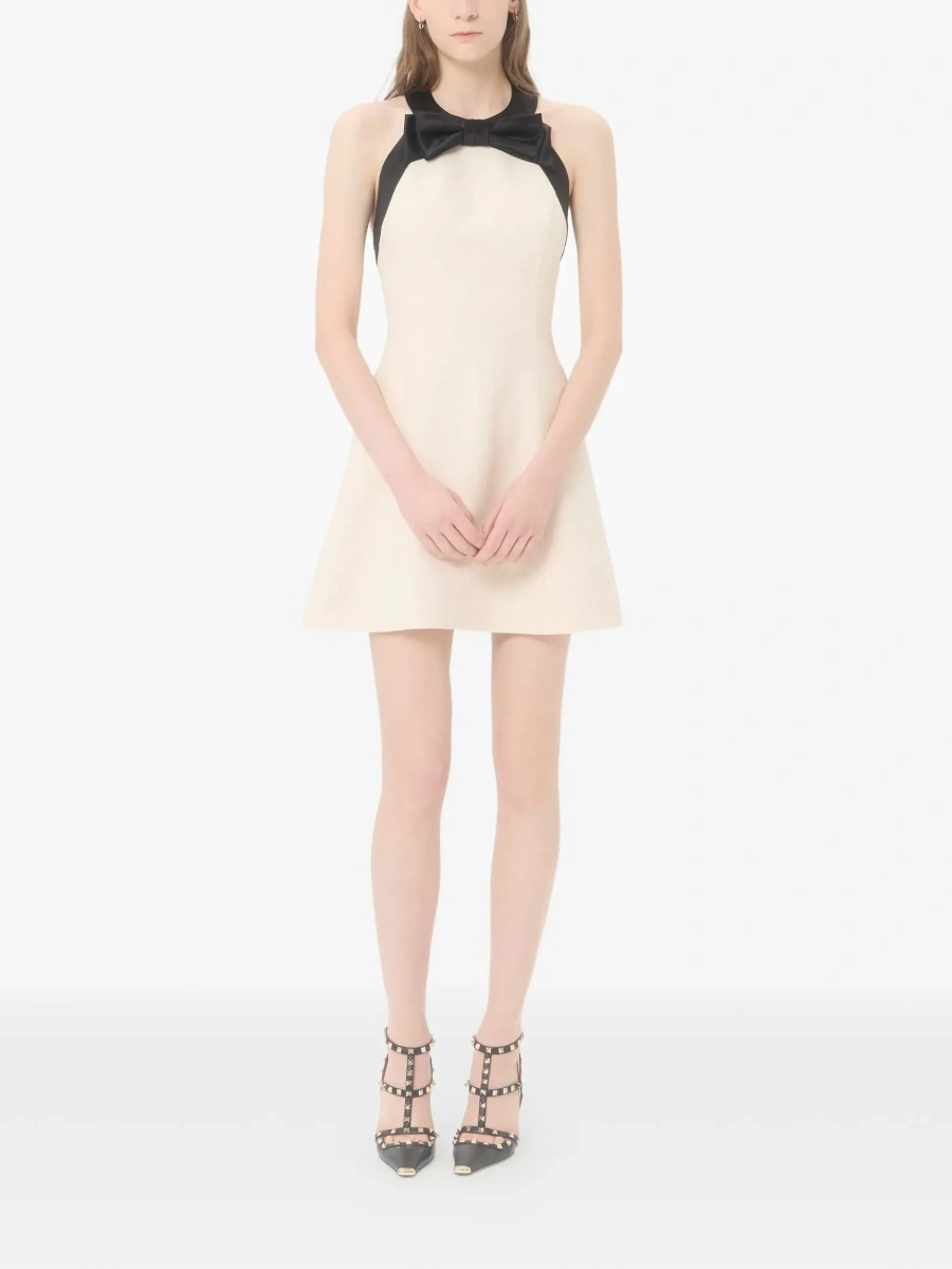 Rochie Valentino Garavani alba din lana si matase - Img 4