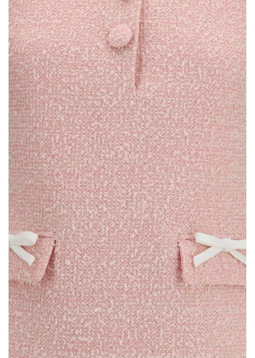 Rochii Bouclé mini Dress with lace collar - Img 3