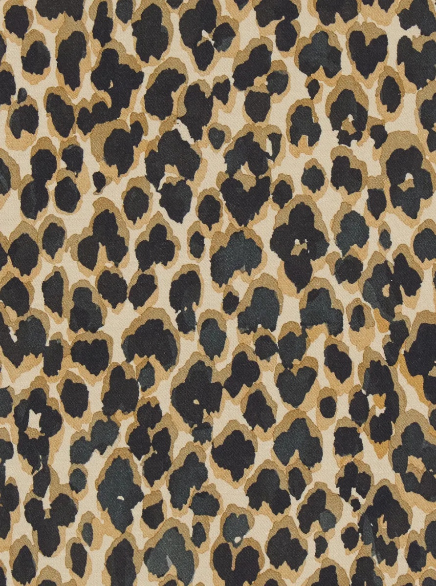 Rochii Brown Round Neck Dress with floral animalier print in Tech Fabric women - Img 3