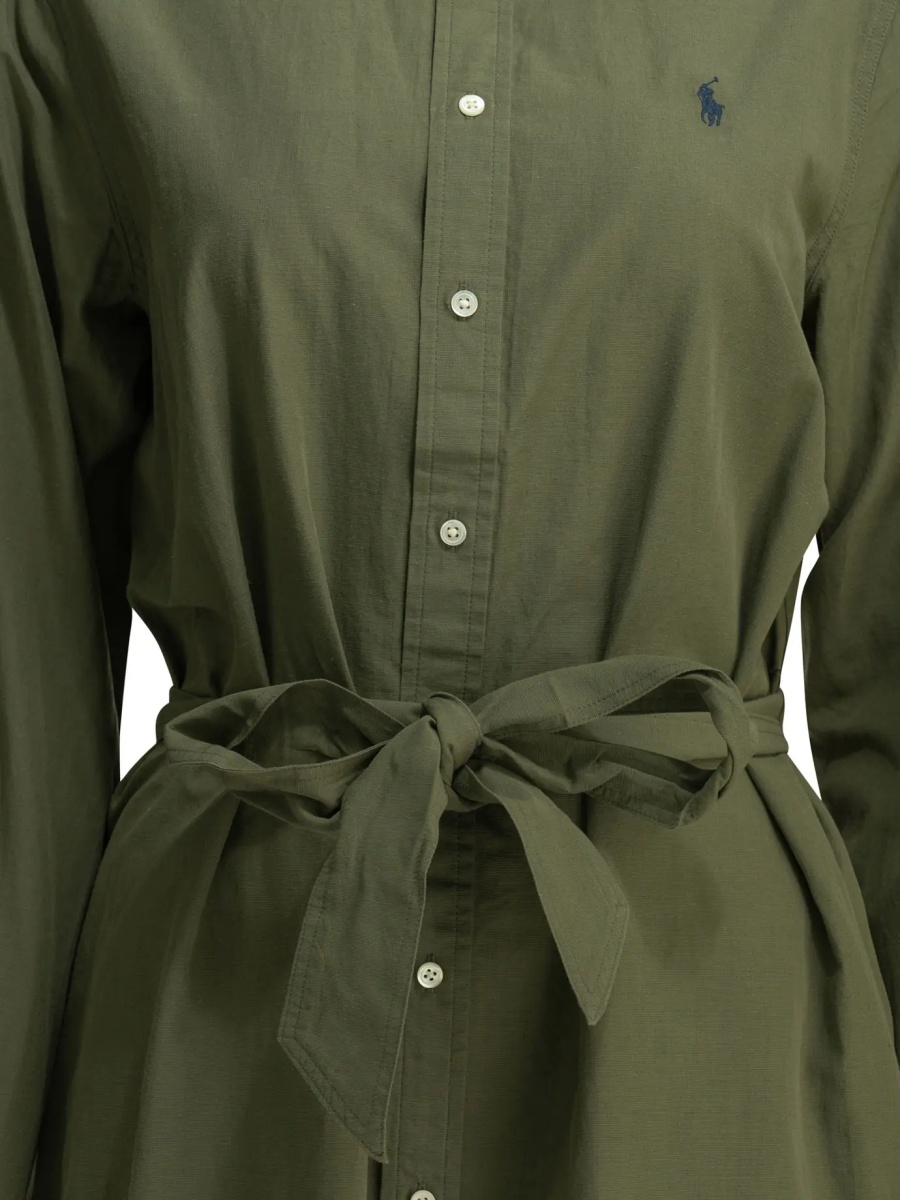 Rochii Chemisier midi dress with logo - Img 3