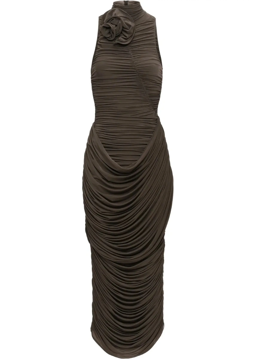 Rochii Draped high-neck midi Dress - Img 5