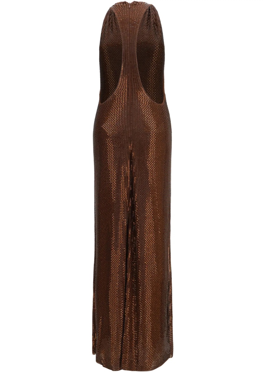 Rochii Embellished maxi Dress with cross-back straps - Img 2