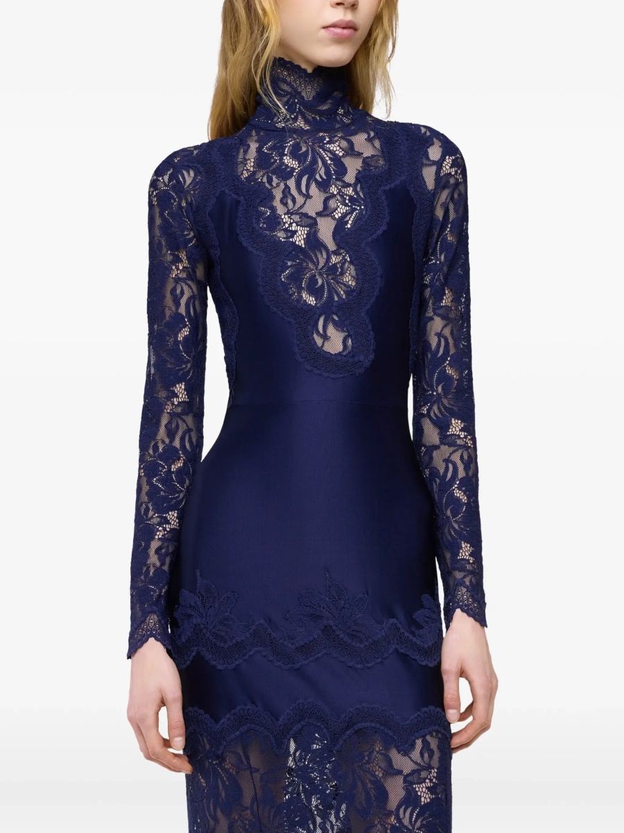 Rochii Long lace and jersey Dress - Img 6