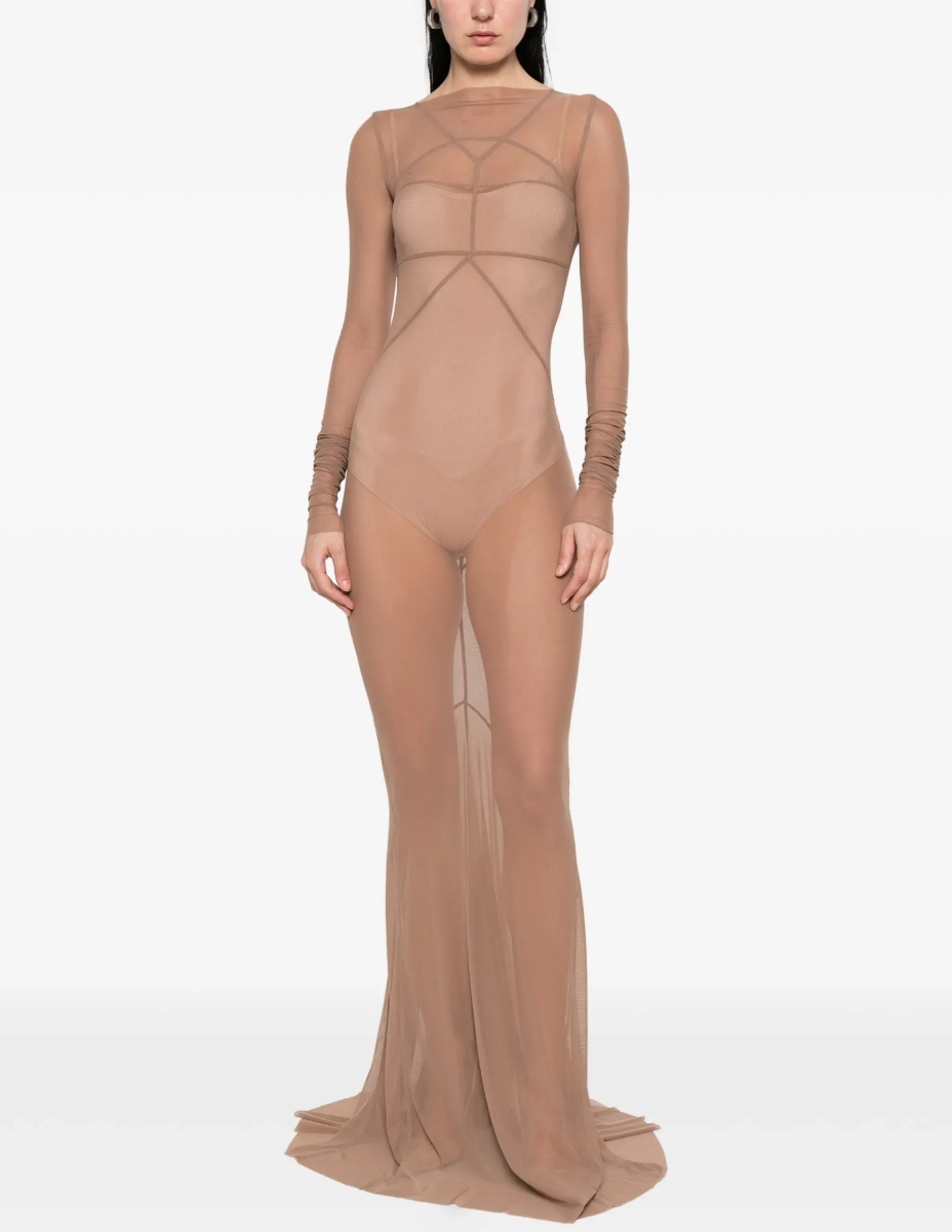 Rochii Long transparent tulle Dress - Img 4