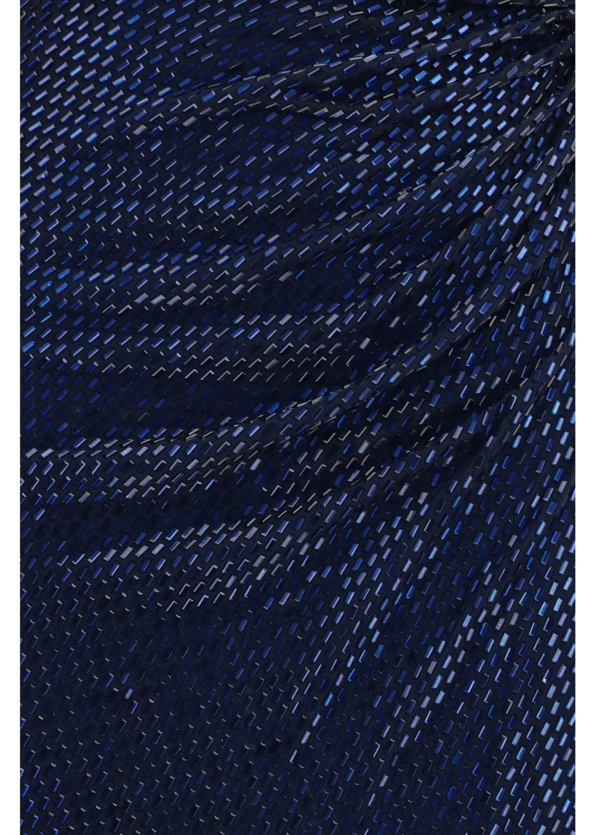 Rochii Midi Dress with cape sleeves and crystals - Img 3