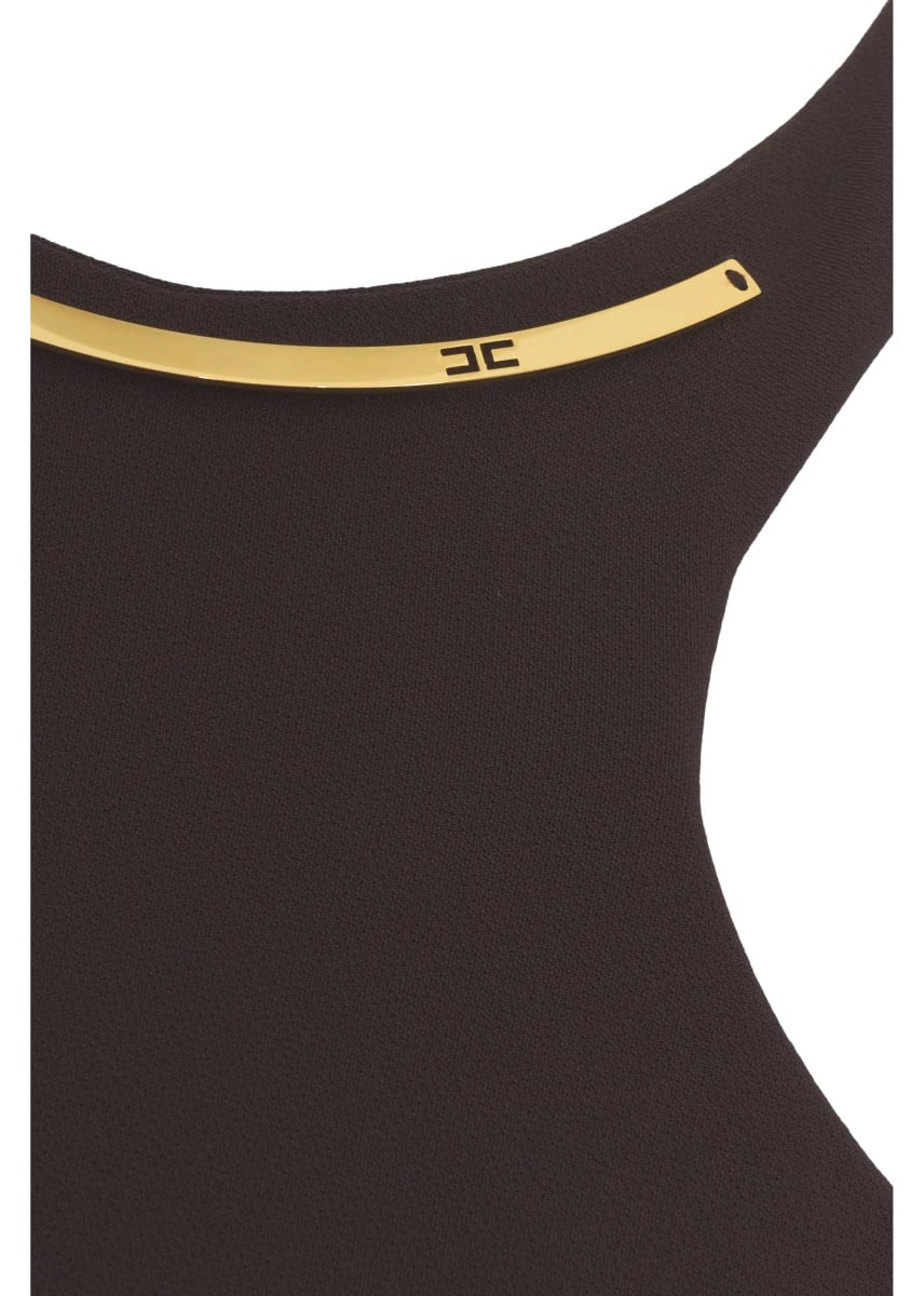 Rochii Midi dress with logo detail - Img 4