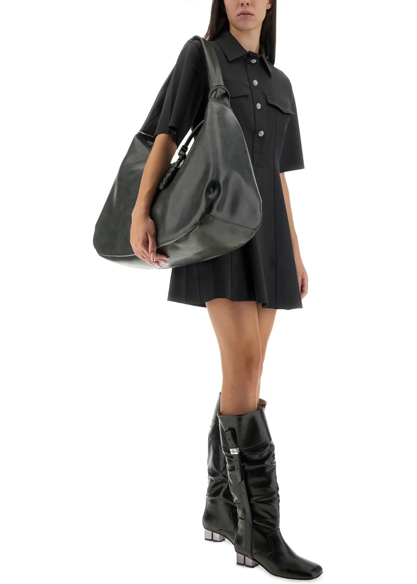 Rochii Mini Dress With Scalloped Buttons - Img 2