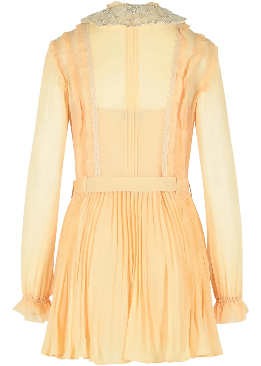 Rochii Pleated georgette mini Dress - Img 2