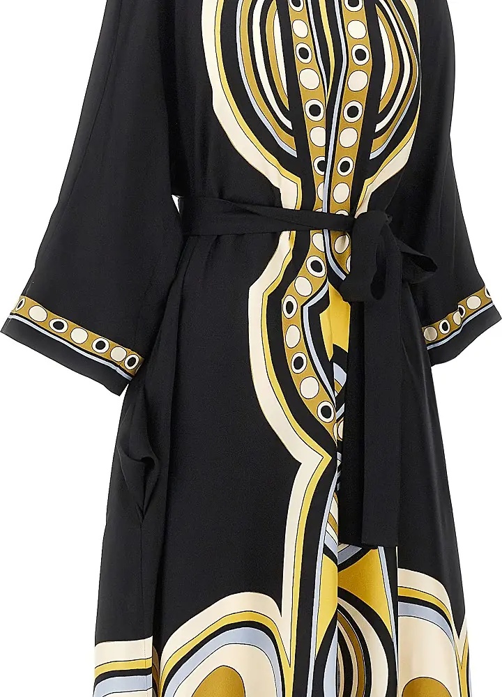 Rochii Printed silk 'Muumuu' long dress - Img 2