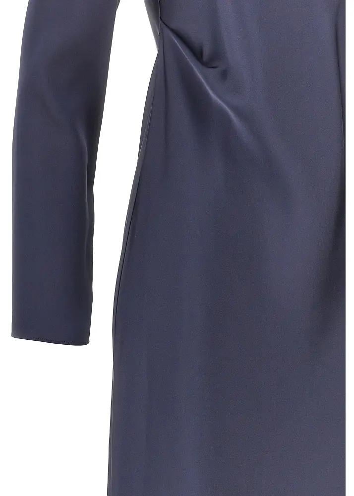 Rochii Satin-effect tecno twill midi dress - Img 2