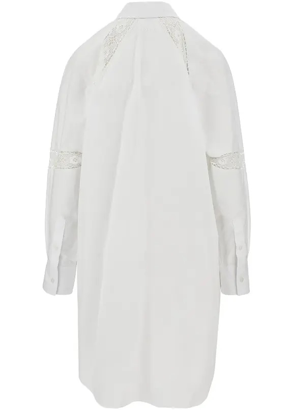 Rochii Shirt dress with lace inserts - Img 3