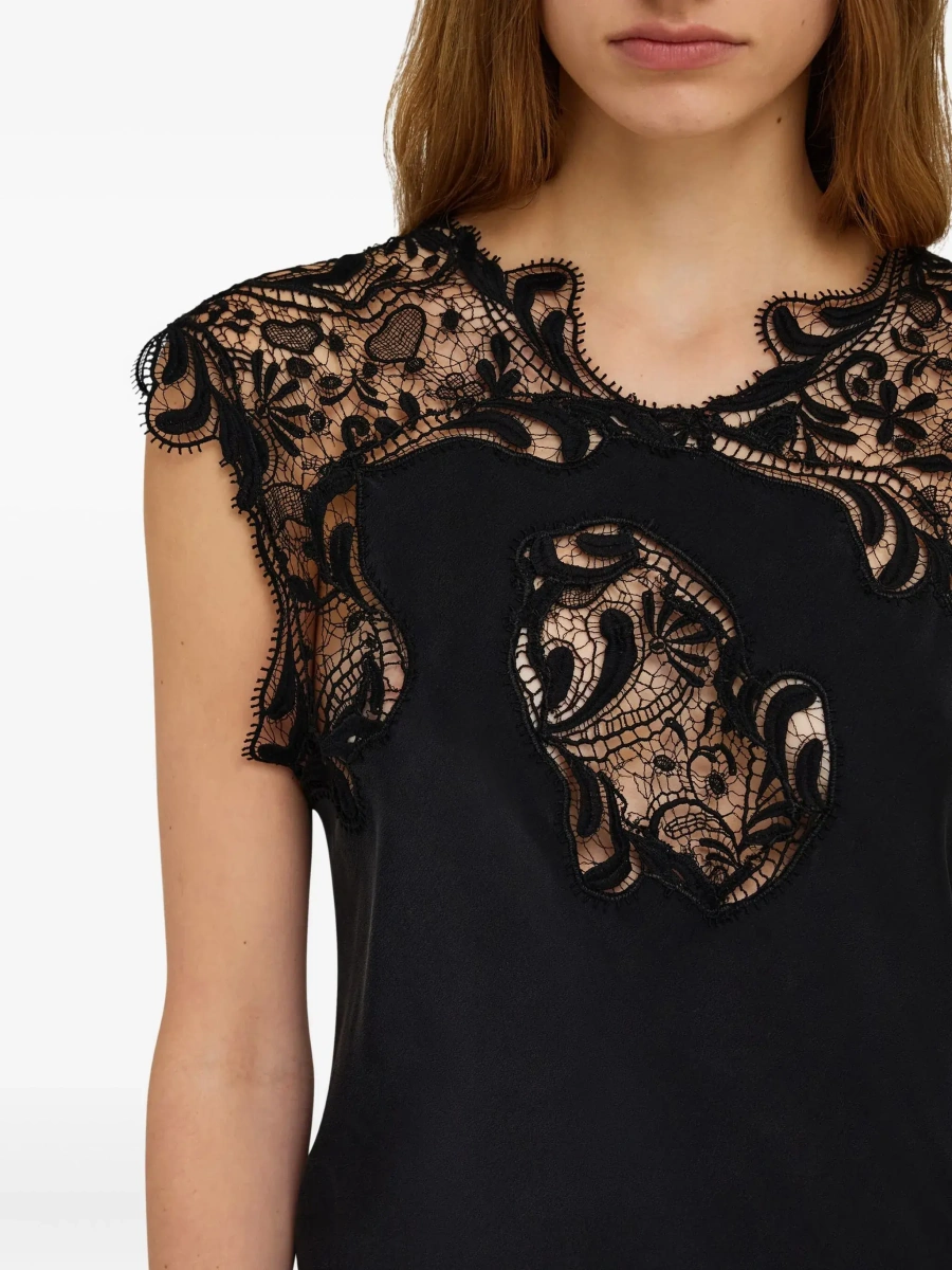 Rochii Silk Dress with lace - Img 6