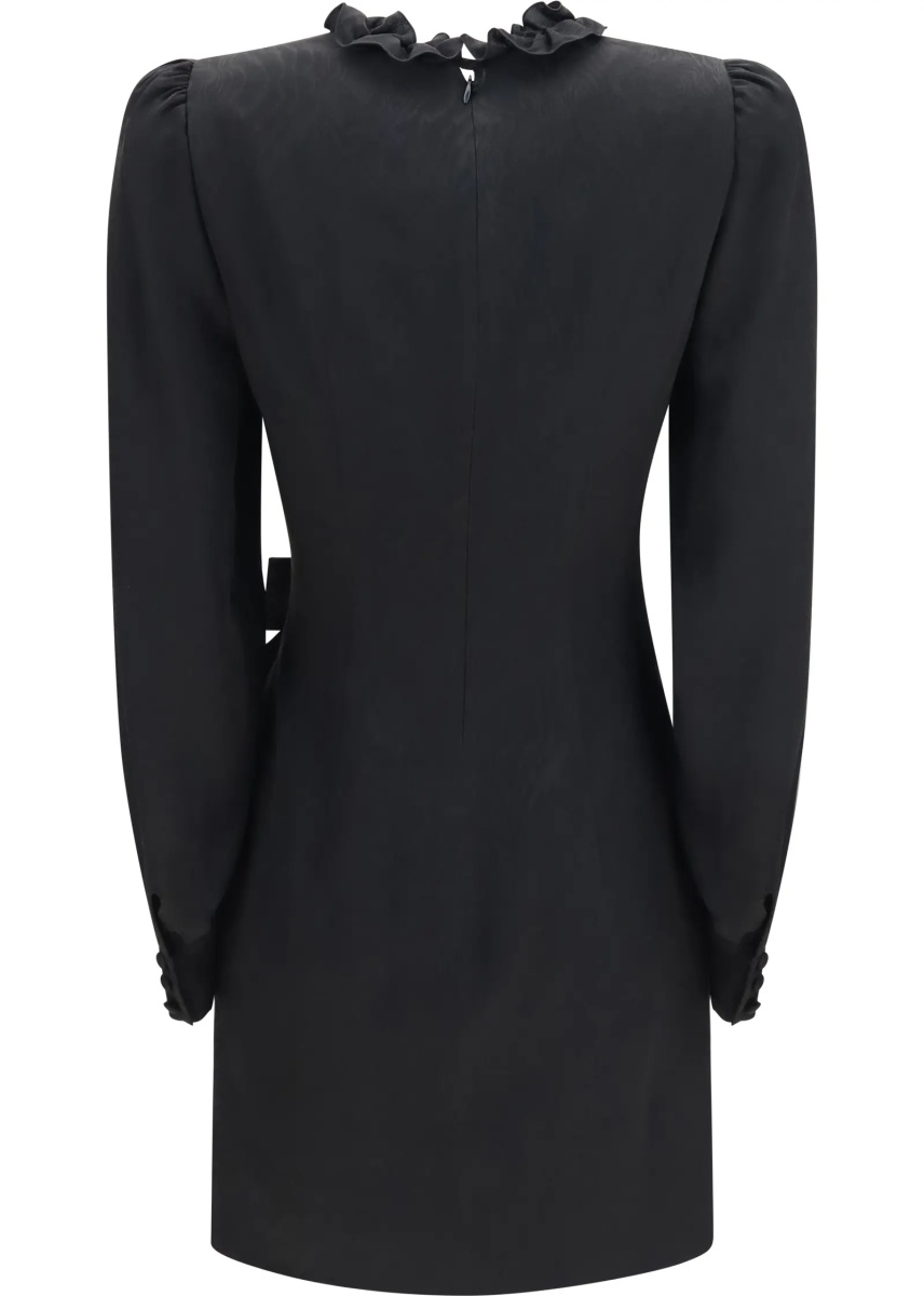 Rochii Silk jacquard mini Dress with ruffles - Img 2
