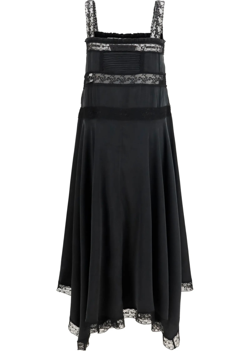 Rochii Silk maxi Dress with lace details - Img 2