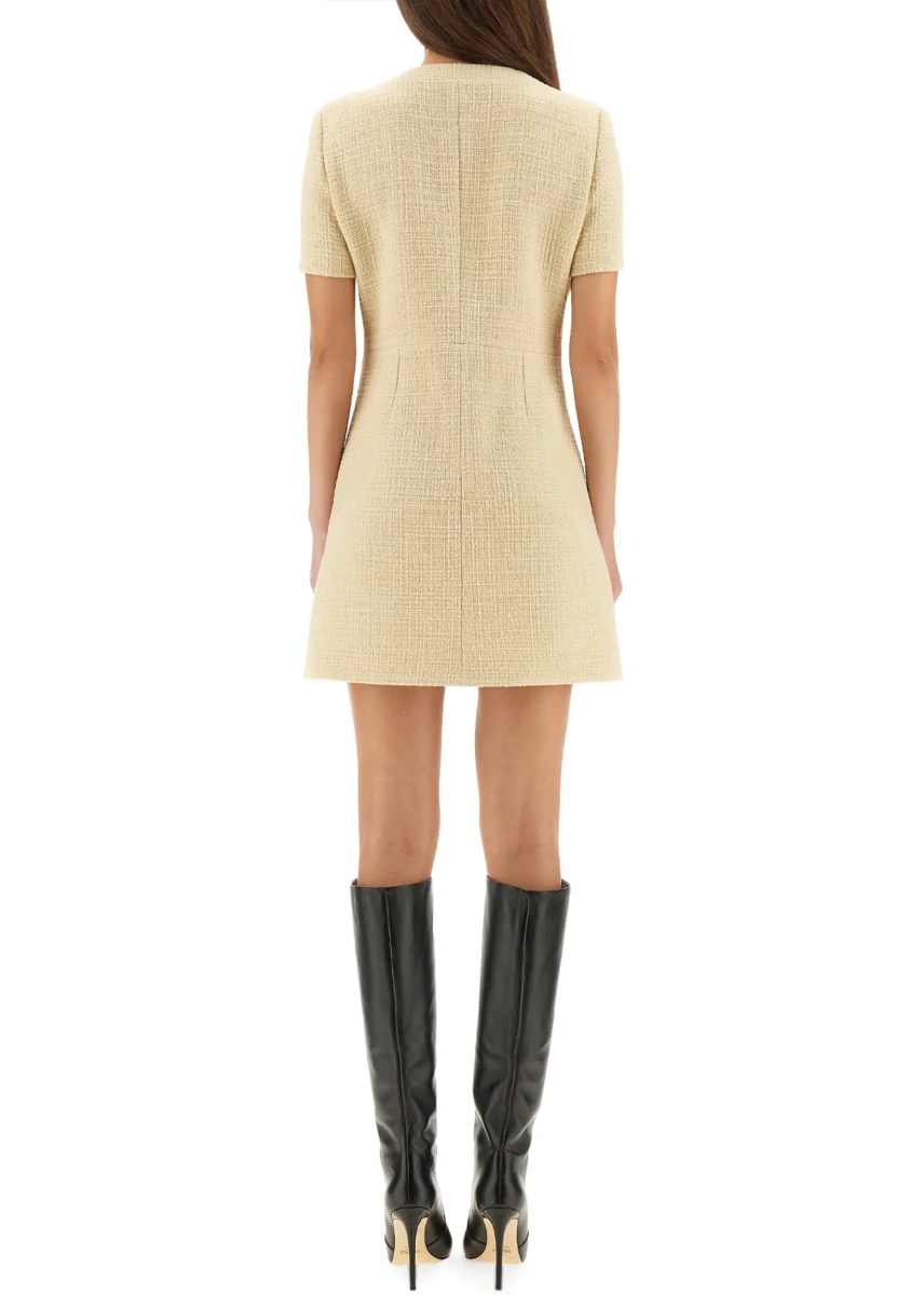 Rochii Textured Wool Tweed Dress - Img 3