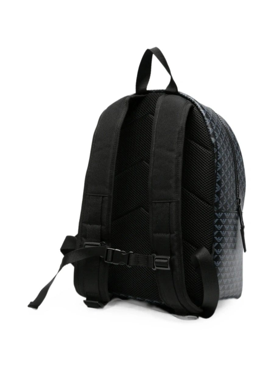 Rucsac EMPORIO ARMANI KIDS negru din material tehnic - Img 4