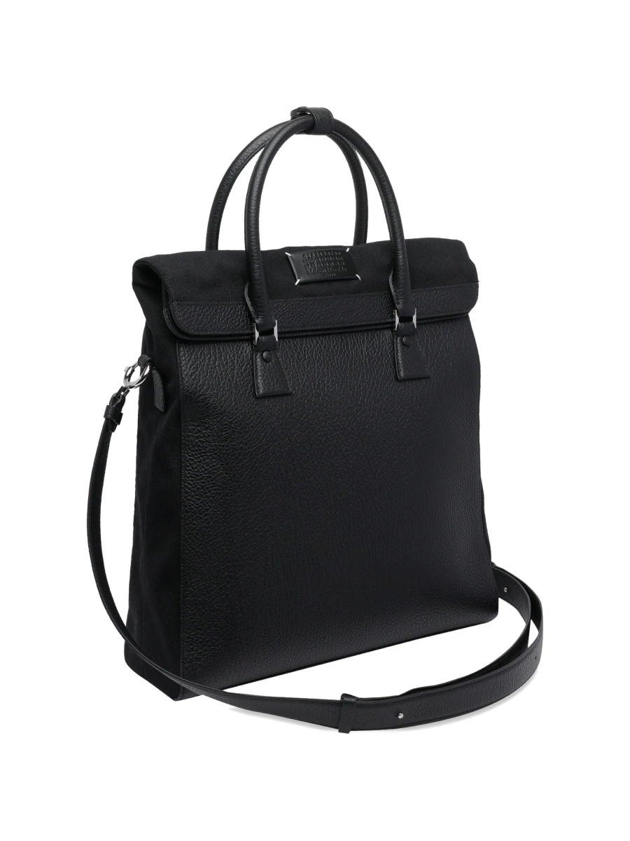 Rucsac Maison Margiela 5ac negru din piele - Img 3