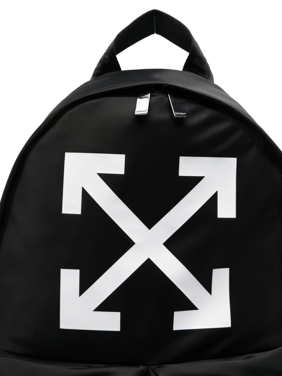 Rucsac Off-White negru din material textil - Img 4