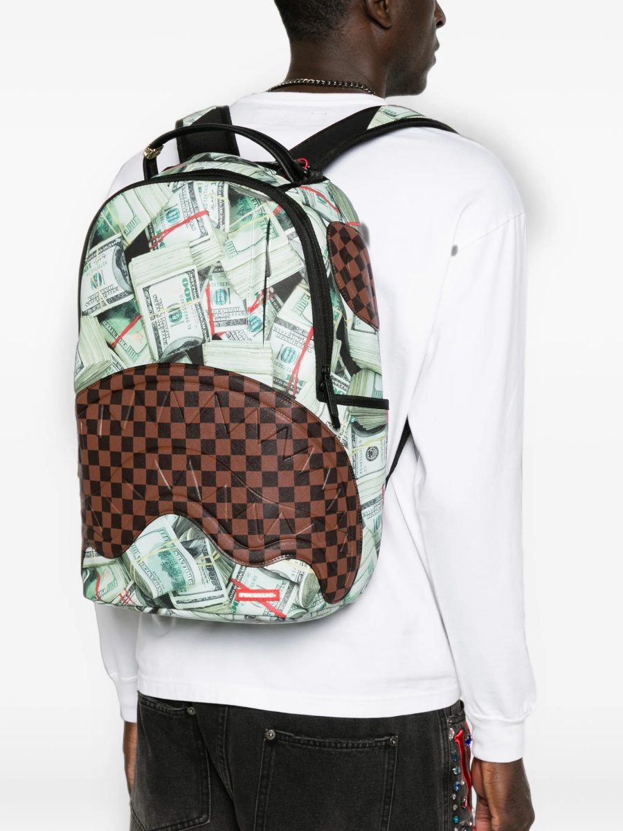 Rucsac Sprayground verde din pvc - Img 2