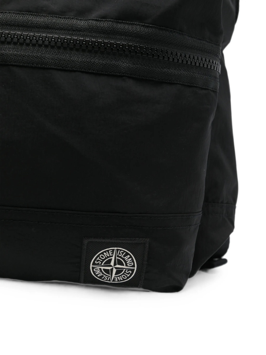 Rucsac Stone Island negru din poliamida - Img 4