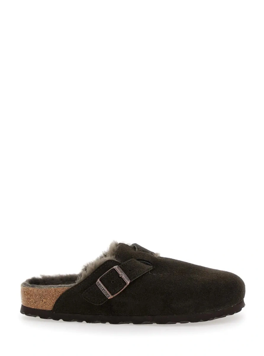 Saboti Mule Slip-On 'Boston' with adjustable strap in Ecoleather brown women - Img 4