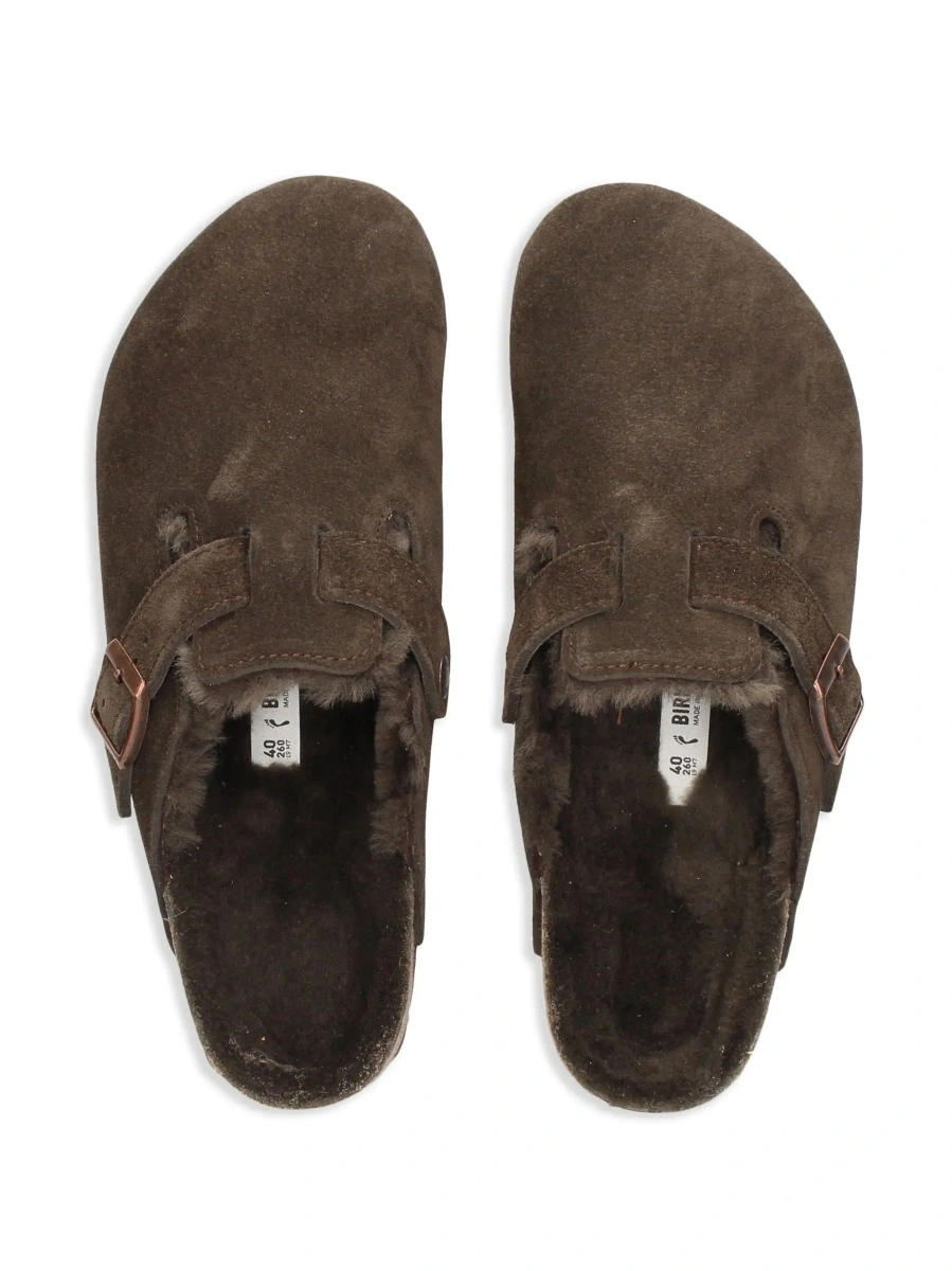 Saboti Mule Slip-On 'Boston' with adjustable strap in Ecoleather brown women - Img 7