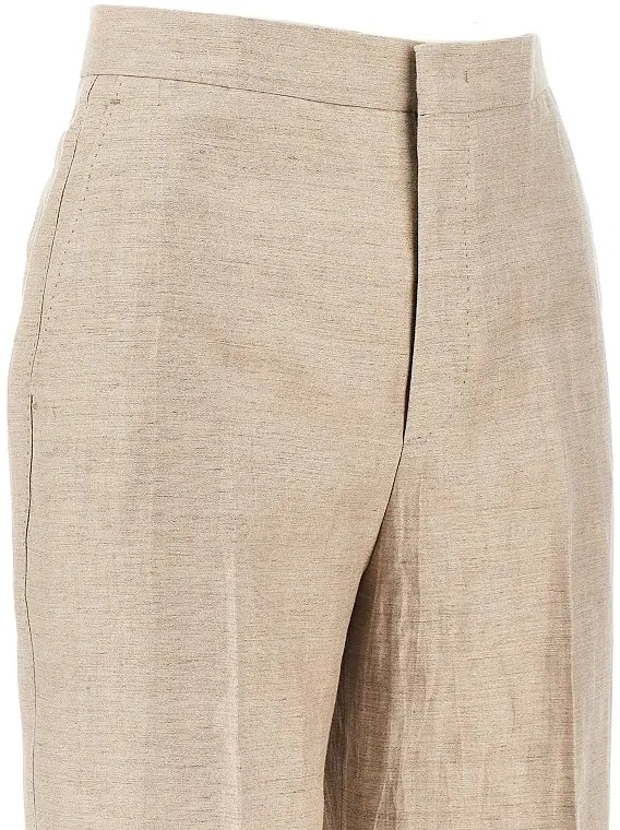 Sacou 'Adrianne' linen-blend tailored suit - Img 4