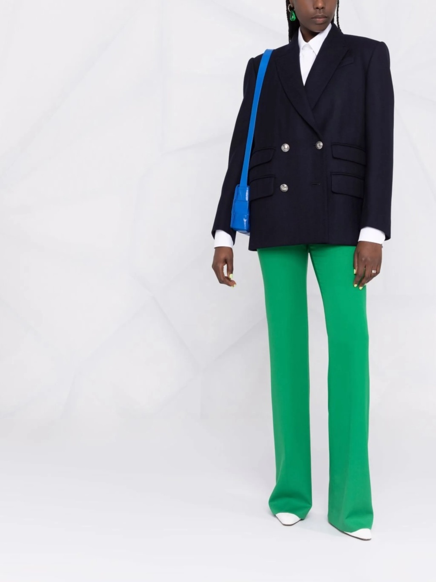Sacou Alexander McQueen albastru din casmir si lana - Img 2