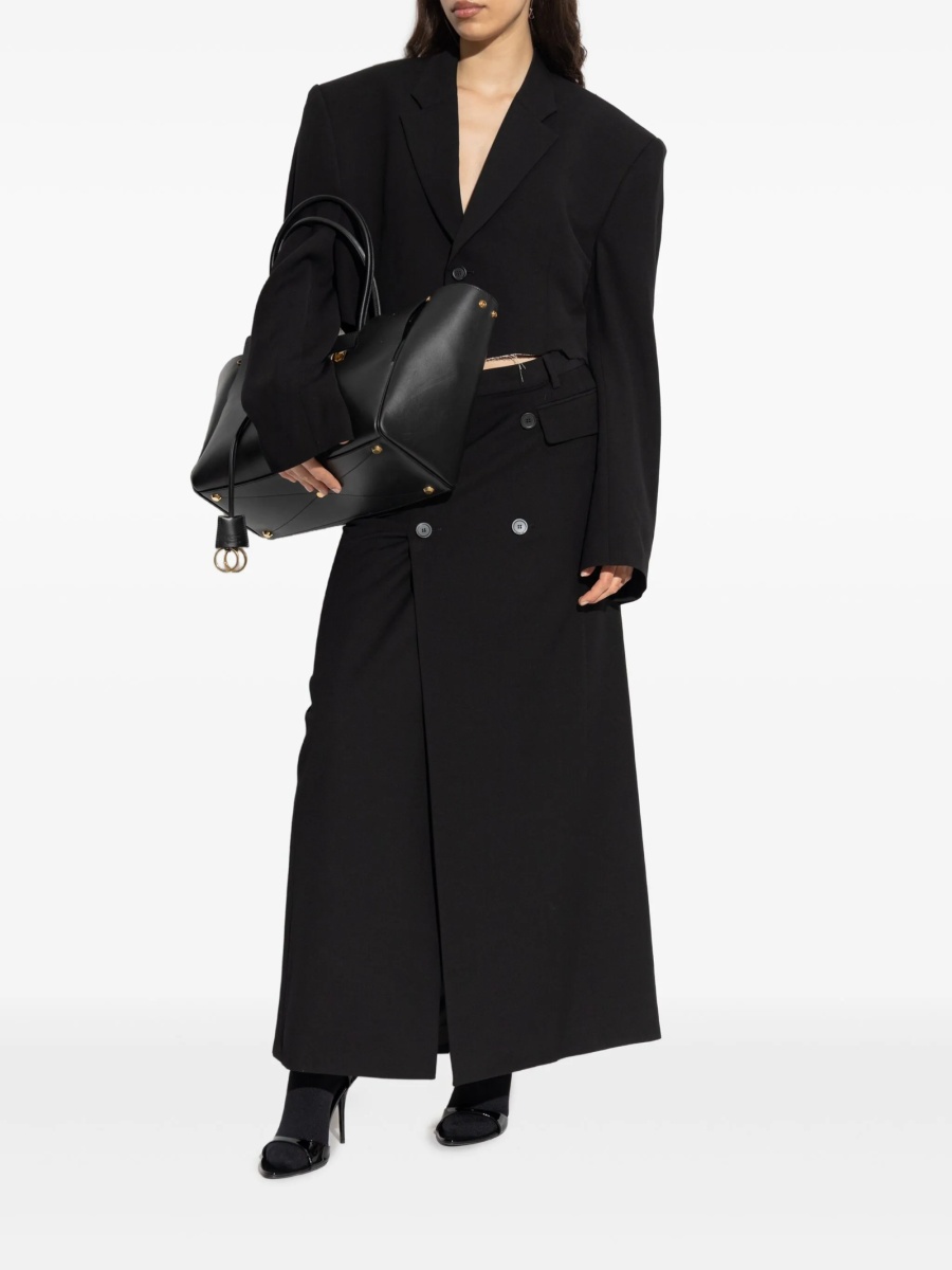 Sacou Balenciaga negru din lana si vascoza - Img 2