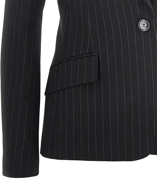 Sacou 'Bianca' jacket with pin-striped motif - Img 2