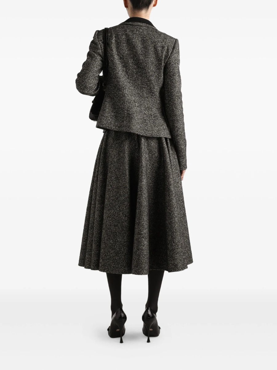 Sacou Dolce &amp; Gabbana gri din lana si poliamida - Img 3
