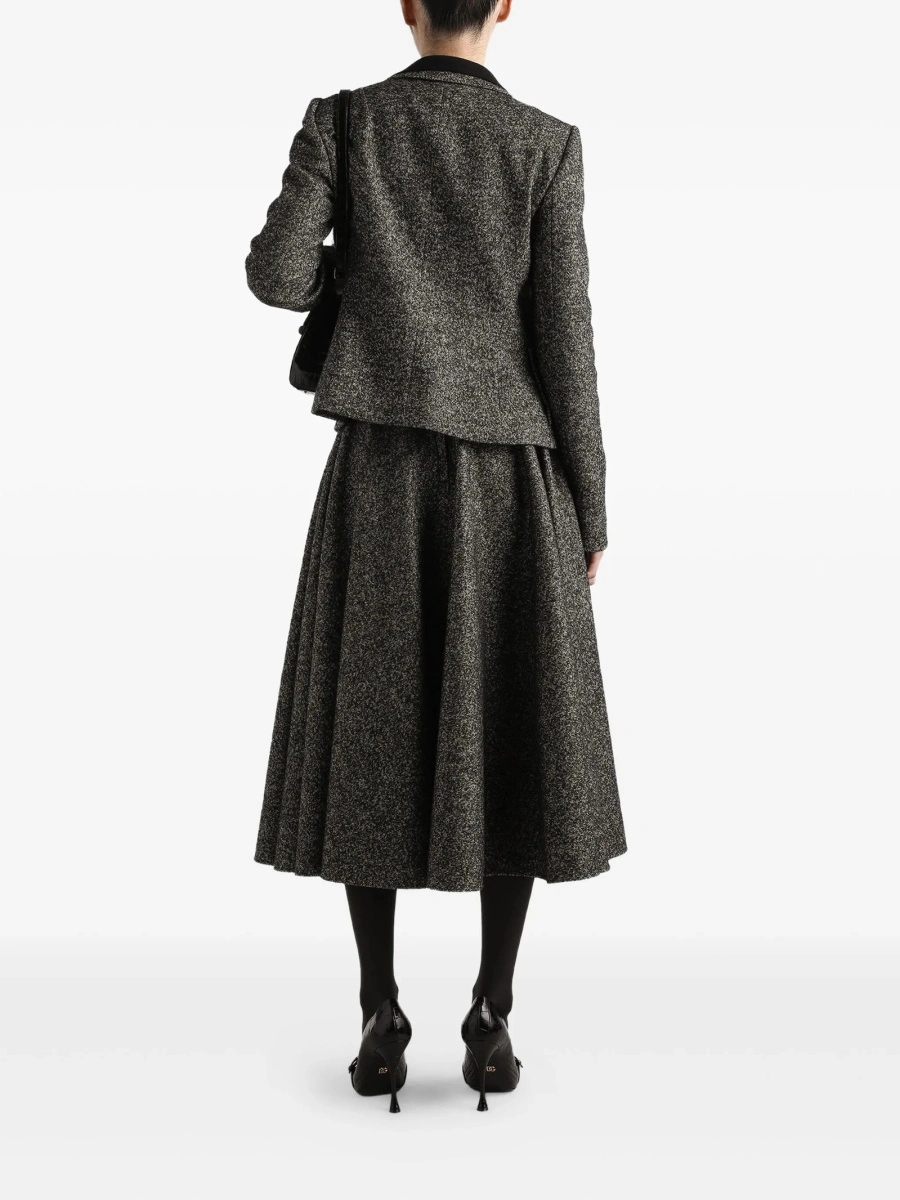 Sacou Dolce &amp; Gabbana gri din lana si poliamida - Img 3