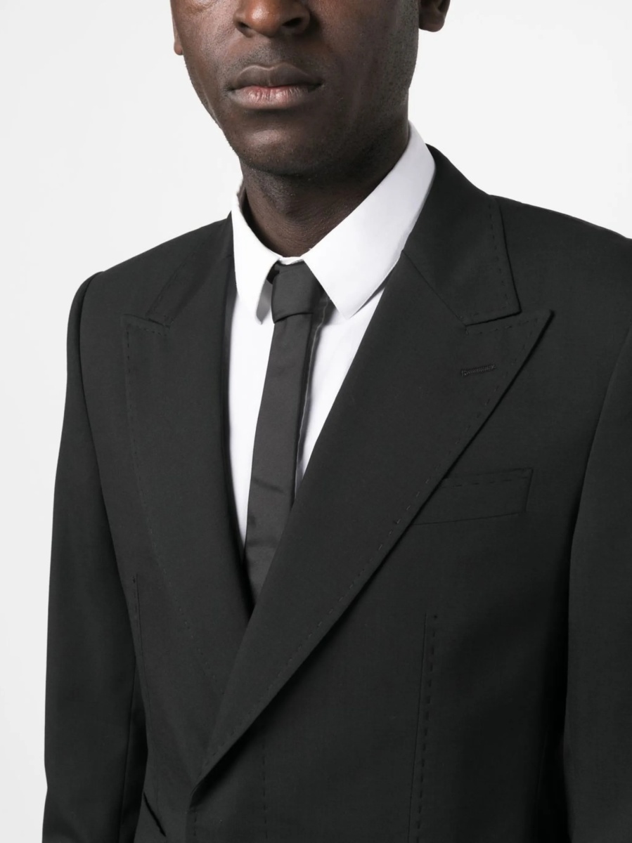 Sacou Dolce &amp; Gabbana negru din elastan si lana - Img 5