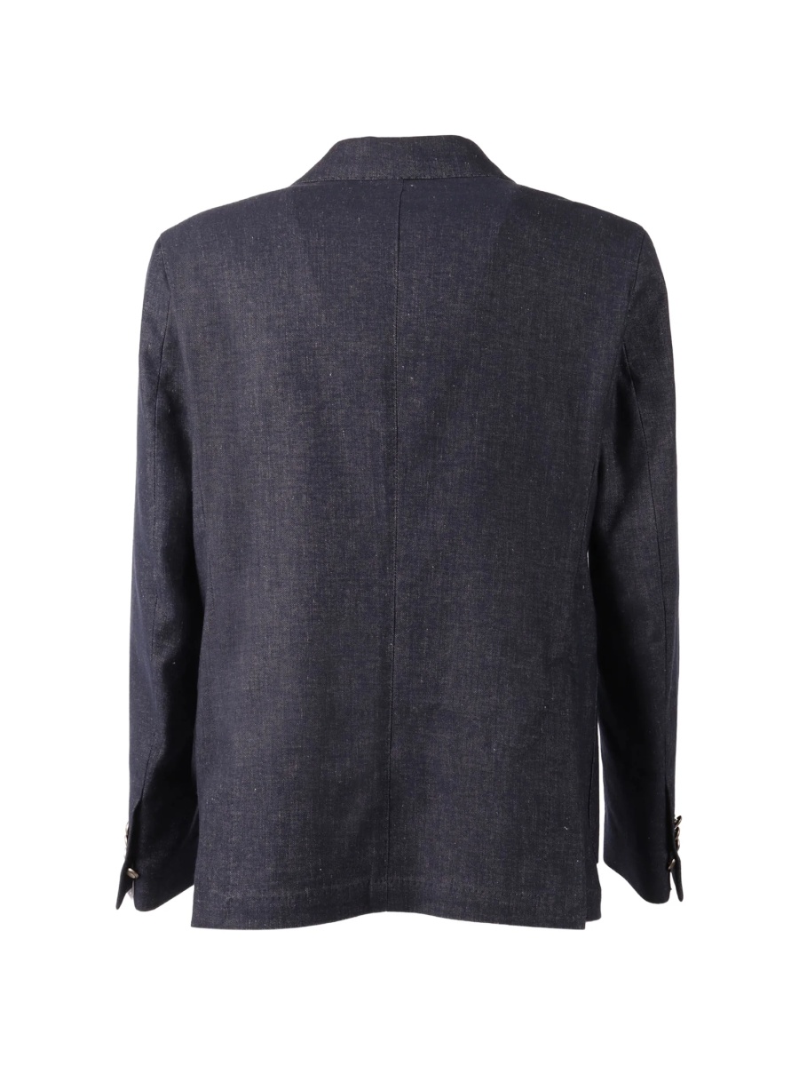 Sacou elegant BRERAS MILANO albastru din spandex/elastan si bumbac - Img 2