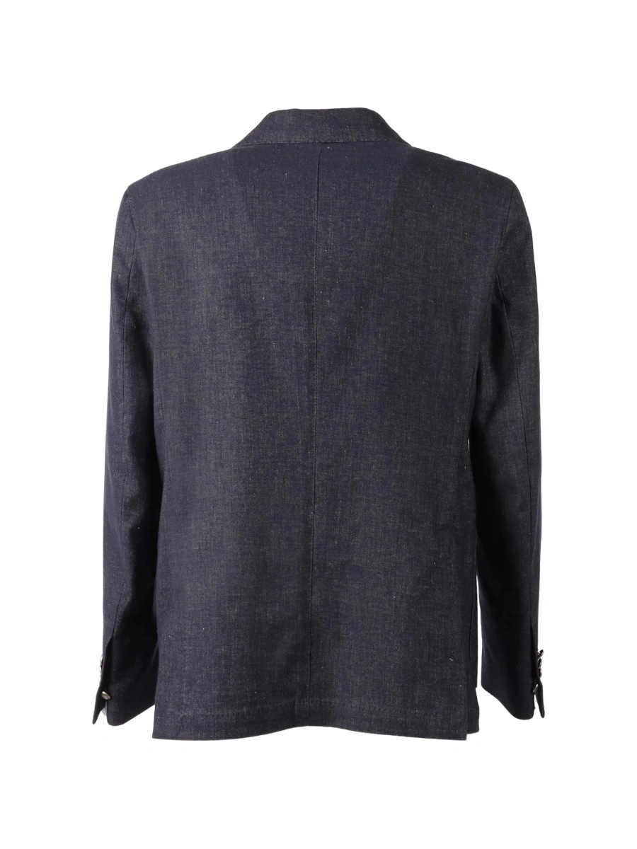 Sacou elegant BRERAS MILANO albastru din spandex/elastan si bumbac - Img 2