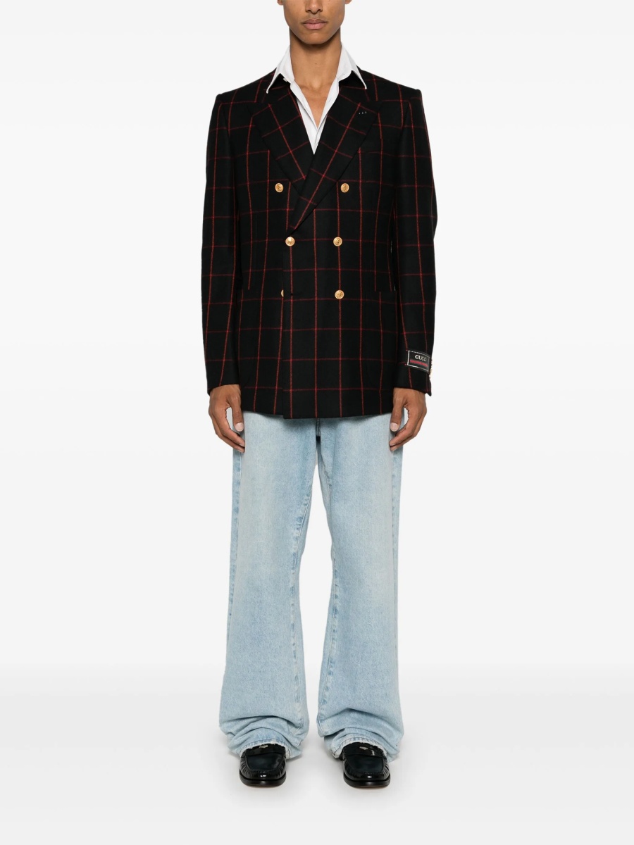 Sacou Gucci negru din lana si polyester - Img 2