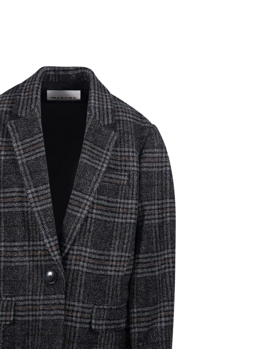 Sacou ISABEL MARANT ETOILE gri din lana - Img 4