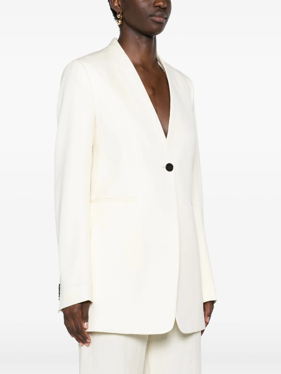 Sacou Jil Sander neutru din lana - Img 3