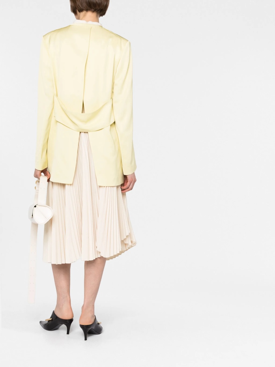 Sacou Jil Sander verde din vascoza - Img 2