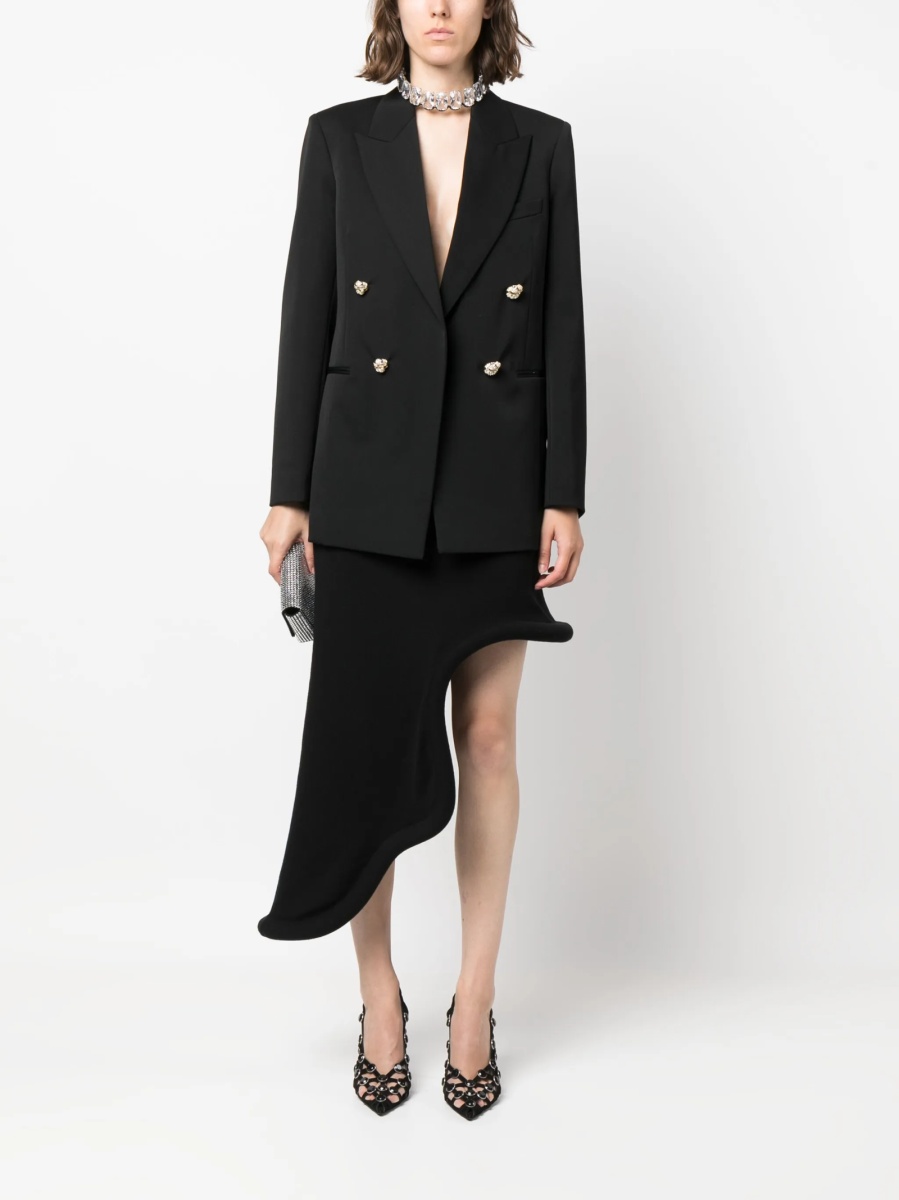 Sacou Lanvin negru din corn si lana - Img 2