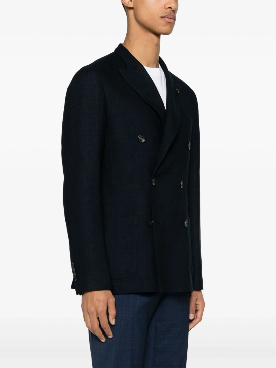 Sacou Lardini albastru din bumbac - Img 3